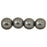 Czech Round Beads 8mm ColorTrends: Saturated Metallic Frost Gray (25pcs)