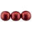 Czech Round Beads 8mm ColorTrends: Sueded Gold Samba Red (25pcs)