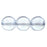 Czech Round Beads 8mm Luster - Transparent Blue (25pcs)