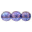 Czech Round Beads 8mm Luster - Transparent Denim Blue (25pcs)