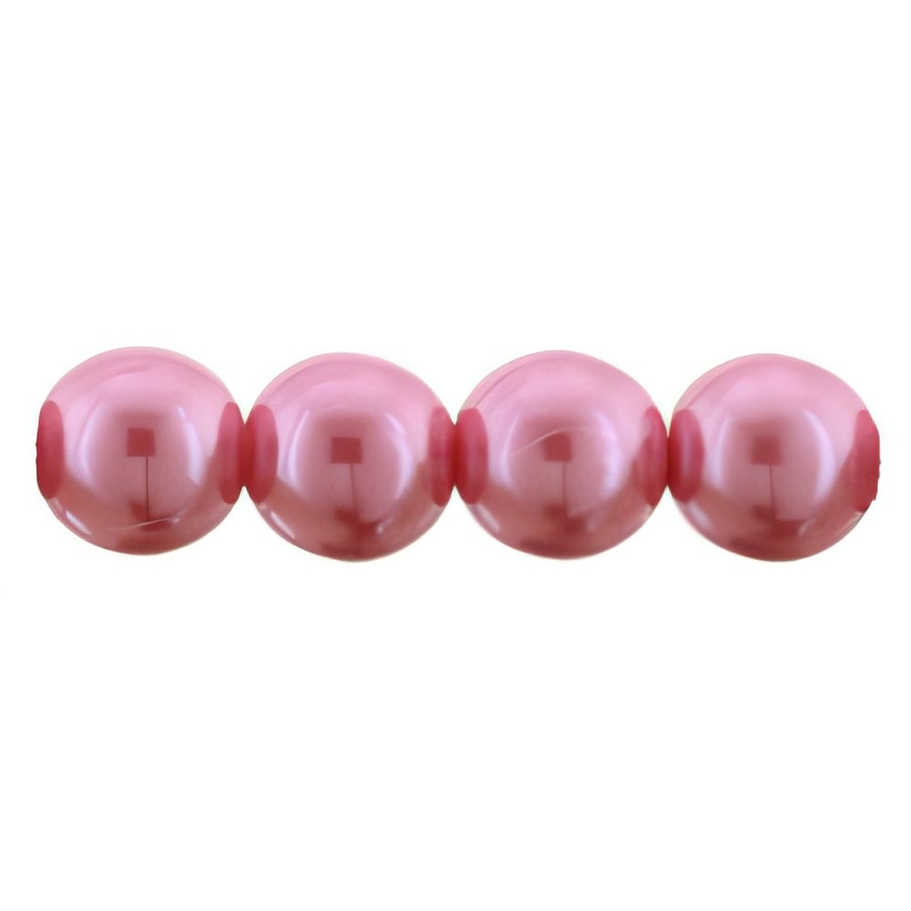 Czech Pearl Coat - Round 8mm Pearl - Dragon Fruit (75pcs)