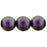 Czech Round Beads 8mm Polychrome - Black Currant (25pcs)