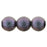 Czech Round Beads 8mm Polychrome - Orchid Aqua (25pcs)
