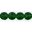 Czech Round Beads 8mm Glow in the Dark - Emerald
