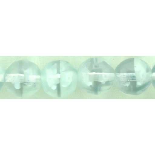 Czech Round Beads 8mm Glow in the Dark - Luster - Transparent Blue
