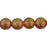 Czech Round Beads 8mm Glow in the Dark - Luster - Transparent Topaz/Pink