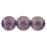 Czech Round Beads 8mm Milky Pink - Moon Dust (25pcs)