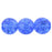 Czech Round Crackle Beads 8mm Sapphire (25pcs)