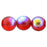 Czech Round Beads 8mm Siam Ruby AB (25pcs)