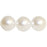 Czech Pearl Coat - Round 10mm Pearl - Snow (50pcs)