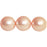 Czech Pearl Coat - Round 10mm Pearl - Soft Pink (50pcs)