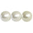 Czech Pearl Coat - Round 18mm Pearl - Snow (30pcs)