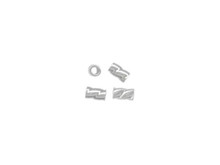 Sterling Silver 3 x 2mm Twisted Crimp Tube (20 Pieces)