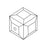 PRESTIGE Crystal, #5601 Faceted Cube Bead 6mm, Majestic Green (1 Piece)