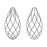 PRESTIGE Crystal, #6010 Swarovski Briolette Pendant 11mm, Majestic Green (1 Piece)