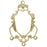 27x17mm Brass Filigree, Victorian, 4 Loops (12 Pieces)
