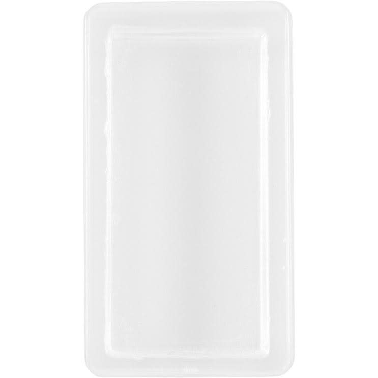Glass Bezel, Rectangle, 34x19mm (5 Pieces)