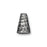 Strand Reducer, Hammered Cone 12.5mm, Antiqued Pewter, by TierraCast (2 Pieces)
