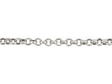 2mm Antique Silver-Plated Small Rolo Chain (1 Foot)