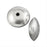 12mm Silver Plated Bali Style Smooth Rondelle Beads (5 Pieces)