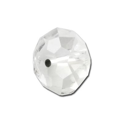 8mm Crystal Clear Rondelle Crystal Beads