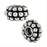 12mm Silver Plated Triple Beaded Bali Style Large Hole Spacer (5 Pieces)