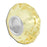 13mm Citrine Faceted Glass - Large Hole Bead (2 Pieces)