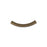 26mm Antiqued Gold Plated Curved Tube Bead