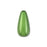 15mm Tear Drop Green Miracle Bead (10 Pieces)