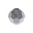 8mm Metallic Silver Round 32-Facet Crystal Glass Beads