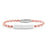 30mm Silver Plated Rhinestone Tube Slider Bead for 3mm Round Leather