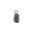 9mm Silver Plated Bali Style End Cap (4 Pieces)
