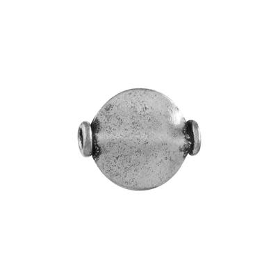 12mm Silver Plated Bali Style Disc Beads (10 Pieces)