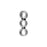 14mm Silver Plated Bali Style 3 Hole Link (10 Pieces)