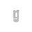 7mm Silver Rhodium Plated Lowercase G -  Alphabet Initial Beads