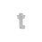6mm Silver Rhodium Plated Lowercase T - Alphabet Initial Beads
