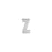 6mm Silver Rhodium Plated Lowercase Z - Alphabet Initial Beads