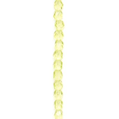 2mm Olivine Faceted Czech Fire Polish Beads