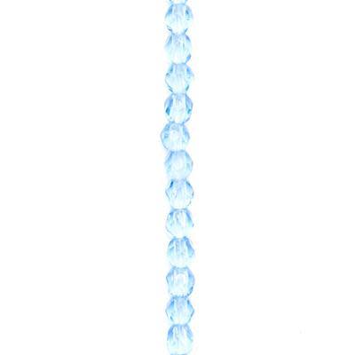 2mm Sapphire Faceted Czech Fire Polish Beads