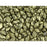 Czech Glass GemDuo, 2-Hole Diamond Shaped Beads 8x5mm, Saturated Metallic Limelight  (2.5" Tube)