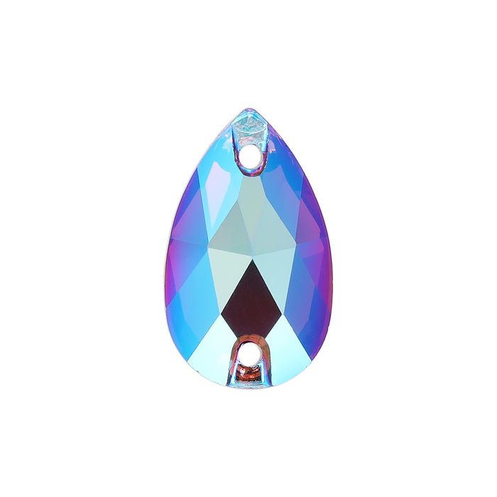 PRESTIGE Crystal, #3230 Teardrop Sew-On Stone 12mm, Amethyst Shimmer (1 Piece)