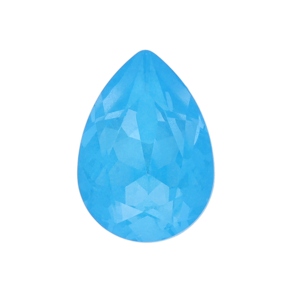 PRESTIGE Crystal, #4320 Pear Fancy Stone 14x10mm, Crystal Electric Blue Ignite (1 Piece)