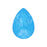 PRESTIGE Crystal, #4320 Pear Fancy Stone 14x10mm, Crystal Electric Blue Ignite (1 Piece)