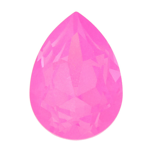 PRESTIGE Crystal, #4320 Pear Fancy Stone 18x13mm, Crystal Electric Pink Ignite (1 Piece)