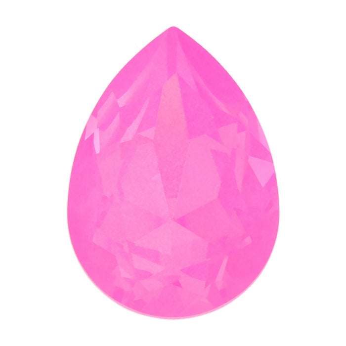 PRESTIGE Crystal, #4320 Pear Fancy Stone 18x13mm, Crystal Electric Pink Ignite (1 Piece)