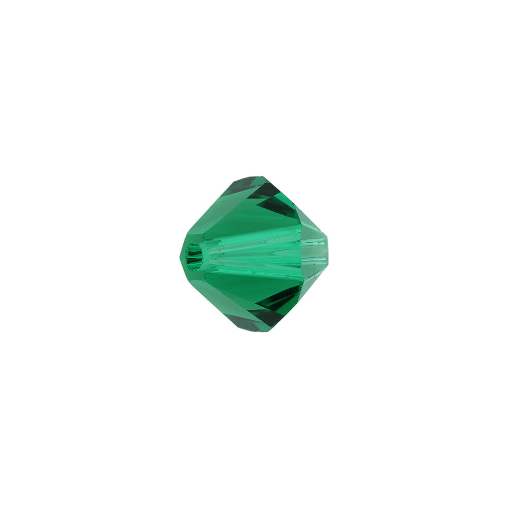PRESTIGE Crystal, #5328 Bicone Bead 6mm, Majestic Green (1 Piece)