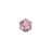 PRESTIGE Crystal, #5601 Cube Bead 4mm Dark Rose (1 Piece)