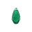 PRESTIGE Crystal, #6010 Swarovski Briolette Pendant 11mm, Majestic Green (1 Piece)