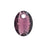 PRESTIGE Crystal, #6438 Elliptic Cut Pendant 11mm, Amethyst (1 Piece)