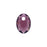 PRESTIGE Crystal, #6438 Elliptic Cut Pendant 9mm, Amethyst (1 Piece)